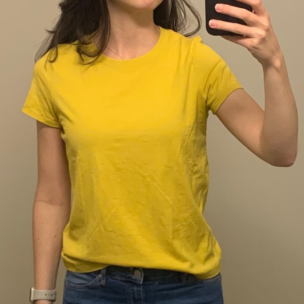 Madewell Mustard Northside Vintage Tee XS